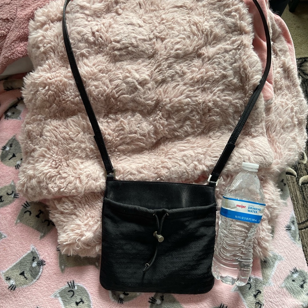 Elegant Black Prada cross body
